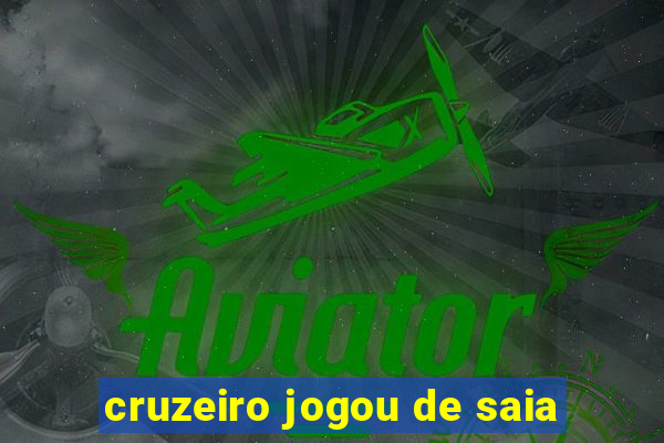 cruzeiro jogou de saia