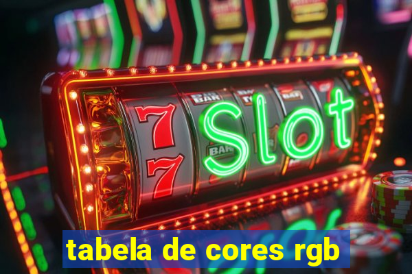 tabela de cores rgb