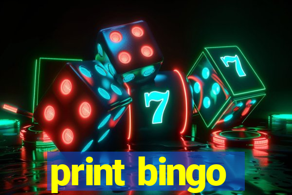 print bingo