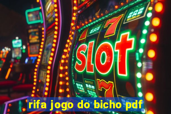 rifa jogo do bicho pdf