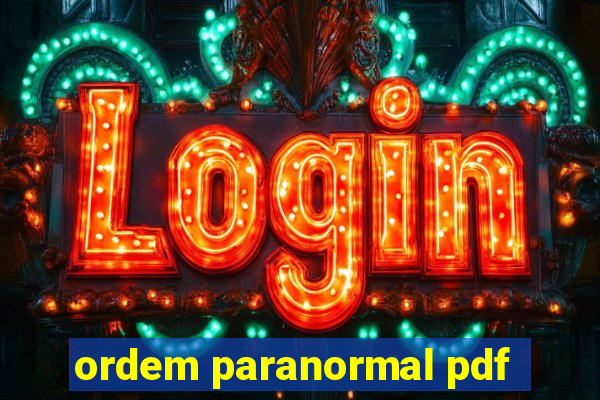 ordem paranormal pdf