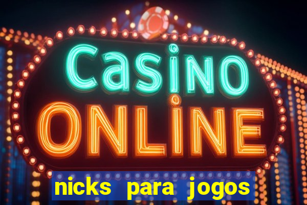 nicks para jogos de tiro