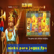 nicks para jogos fps