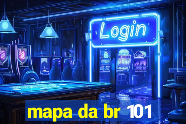 mapa da br 101