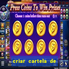 criar cartela de bingo no word