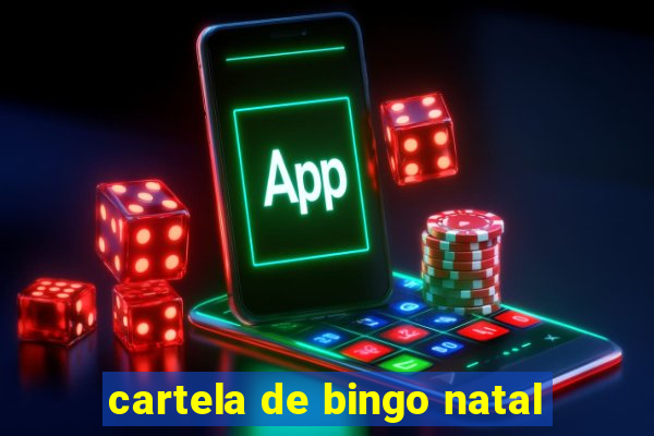 cartela de bingo natal