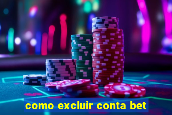 como excluir conta bet