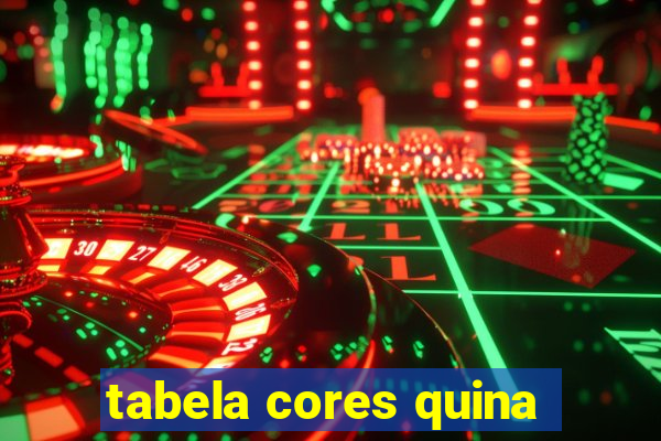 tabela cores quina