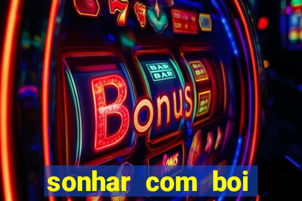 sonhar com boi jogo do bicho