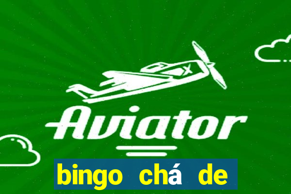 bingo chá de bebê excel