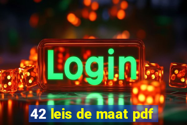 42 leis de maat pdf