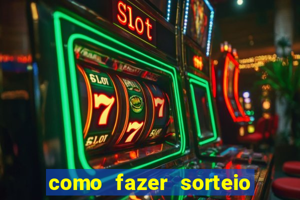 como fazer sorteio de cores online