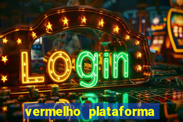 vermelho plataforma de jogos