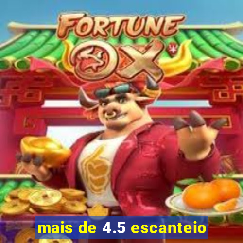 mais de 4.5 escanteio