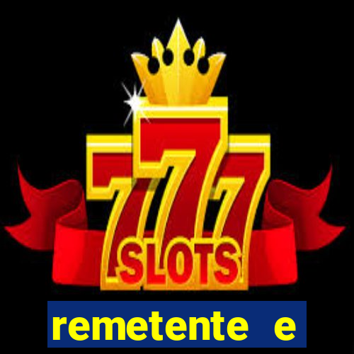 remetente e destinatário modelo