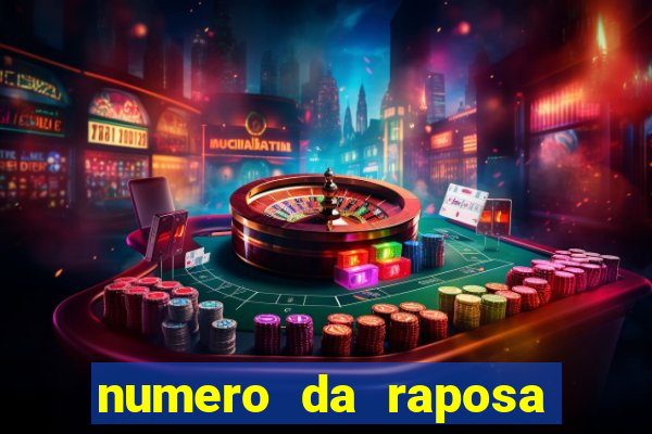 numero da raposa jogo do bicho
