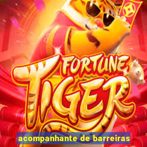 acompanhante de barreiras