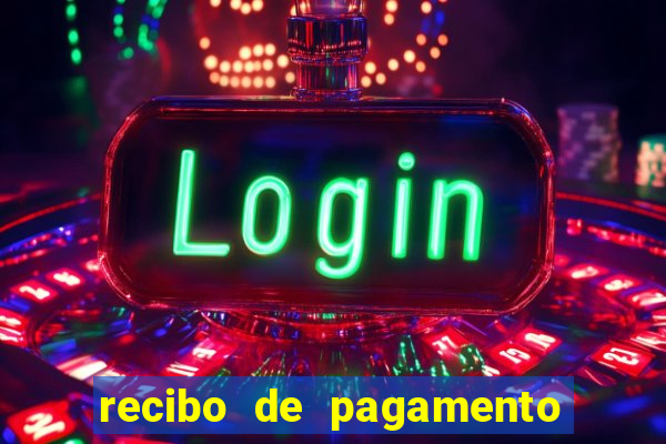 recibo de pagamento em word
