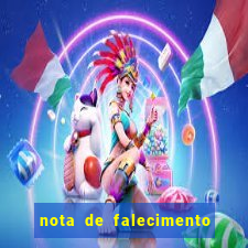 nota de falecimento em campos altos hoje
