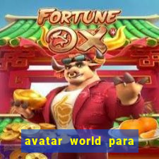 avatar world para imprimir e colorir